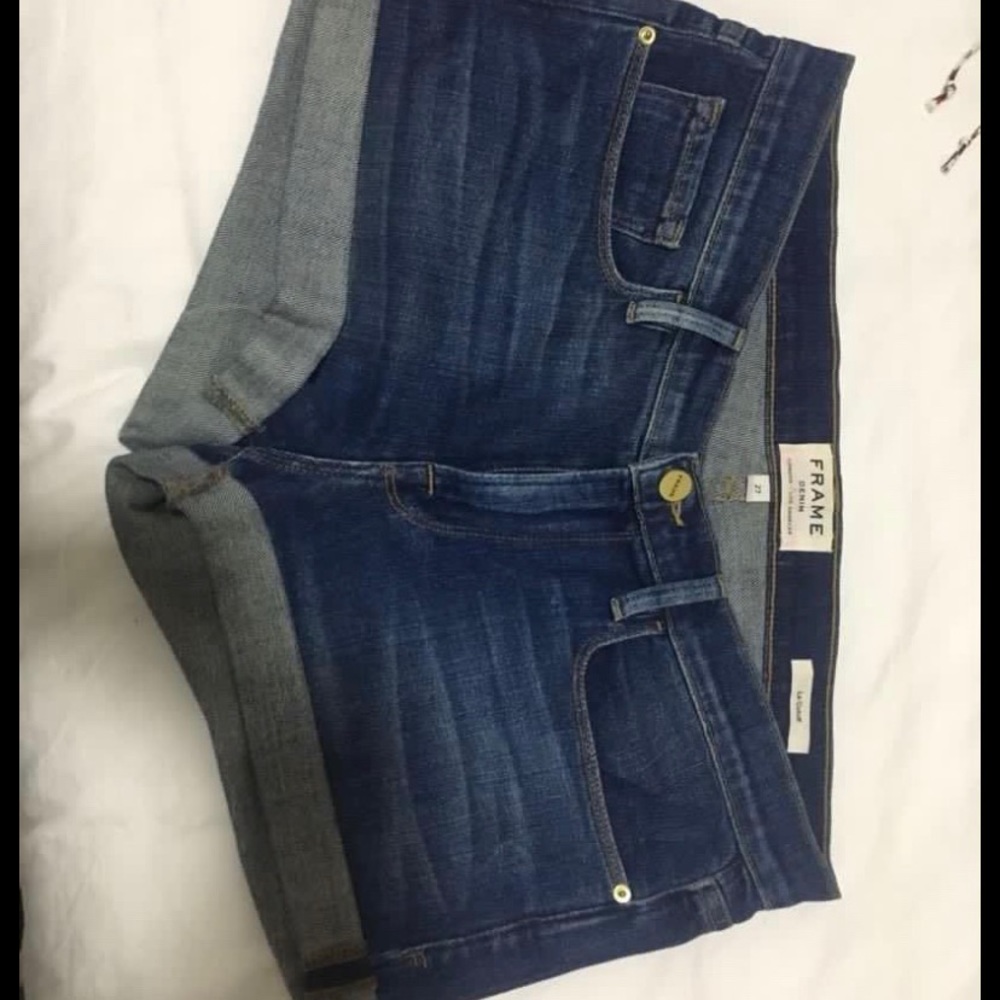 Frame denim shorts